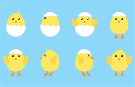 Easter Chicks Clip Art Svg Graphic by edden344 · Creative Fabrica