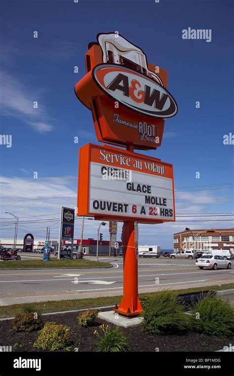 Canada, Quebec, drive-in restaurant sign Stock Photo - Alamy