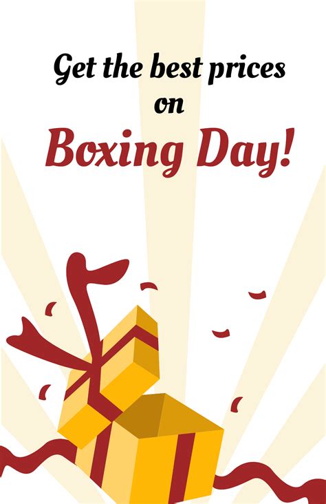 Free Boxing Day Poster Templates Editable And Printable