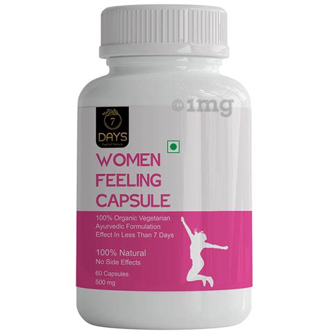 7days 100 Organic And Natural Women Feeling Veggie Capsule Buy Bottle