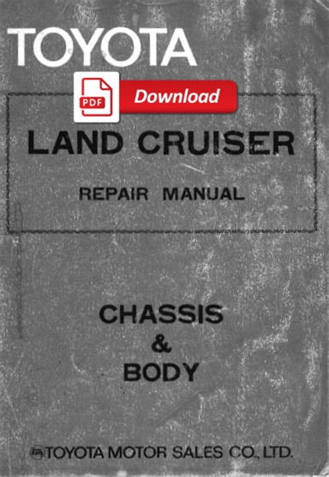 FJ40 Toyota Land Cruiser FJ40 Chassis Body Repair Service Manual Pdf