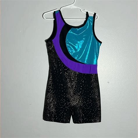 Danskin Now Other Danskin Now Black Teal Purple One Piece Leotard