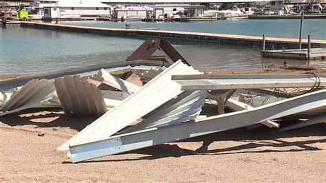 The Aftermath At Lake Mead After Tropical Storm Hilary High Winds Youtube