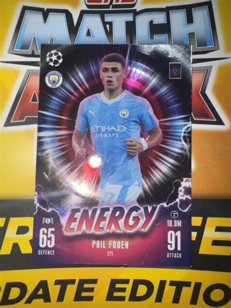 MATCH ATTAX EXTRA 2024 23 24 Energy Card P Foden 271 Man City EUR 7 53