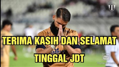 LIRIDON UCAP SELAMAT TINGGAL KEPADA JDT YouTube