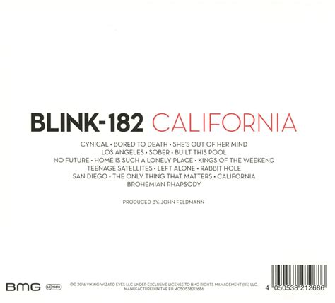 Blink 182 California Cd Jpcde