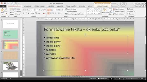 Kurs PowerPoint Lekcja 2 3 Dodawanie I Formatowanie Tekstu YouTube