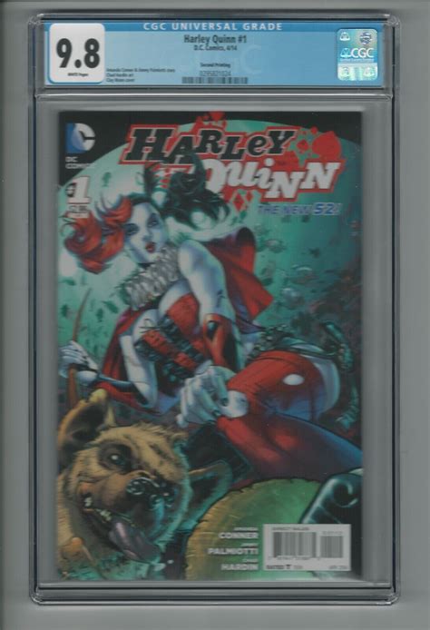 Harley Quinn 1 Cgc 9 8 Nm Mt 2nd Printing Dc Comics April 2014 Ebay