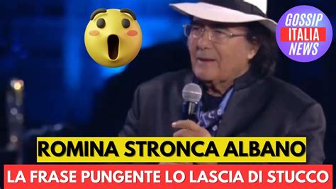 La Frase Di Romina Che Stronca Albano La Rivelazione Tagliente Alla