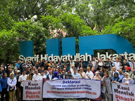 Civitas Akademika Uin Syarief Hidayatullah Desak Presiden Dan Aparat