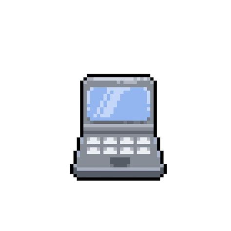 Premium Vector Mini Laptop In Pixel Art Style