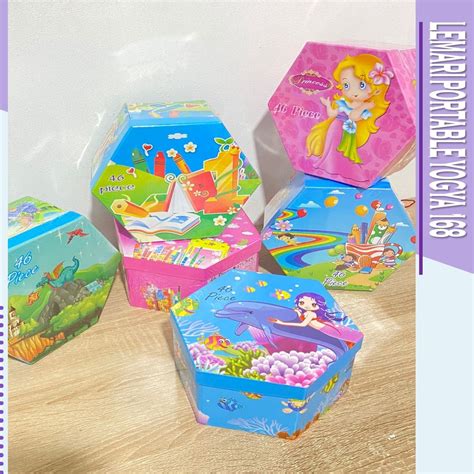 Jual Shenar Crayon Set Mix Spidol Cat Air Alat Lukis Mewarnai Kartun