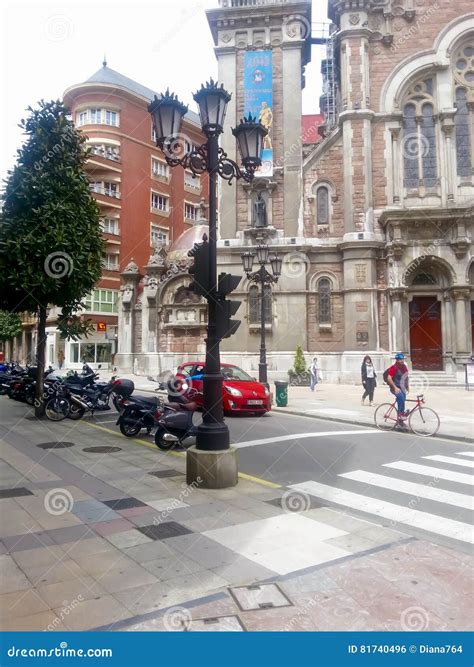 Historic Center of Oviedo, Asturias, Spain Editorial Photo - Image of ...