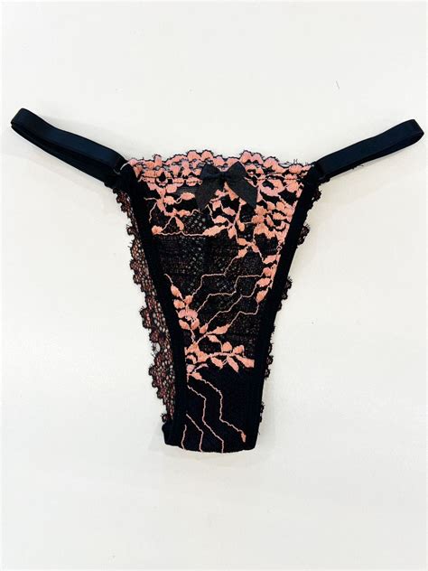 Calcinha De Regulagem Preto Rosa Site Exclusivo De Lingerie