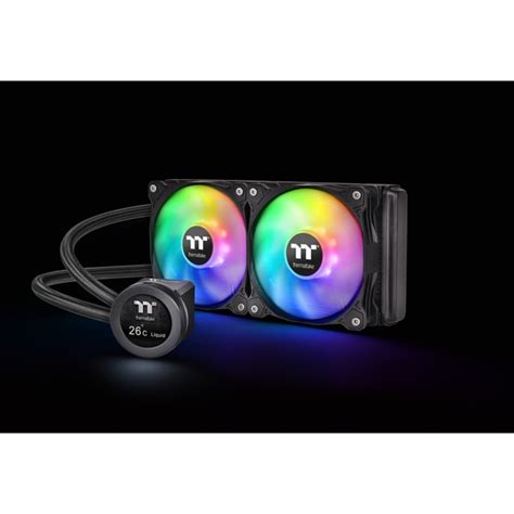 Thermaltake Floe Ultra 240 Rgb Cpu Aio Liquid Cooler 240mm Cpu Kühler Schwarz