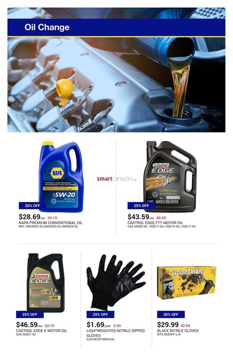 Napa Auto Parts Flyer July To