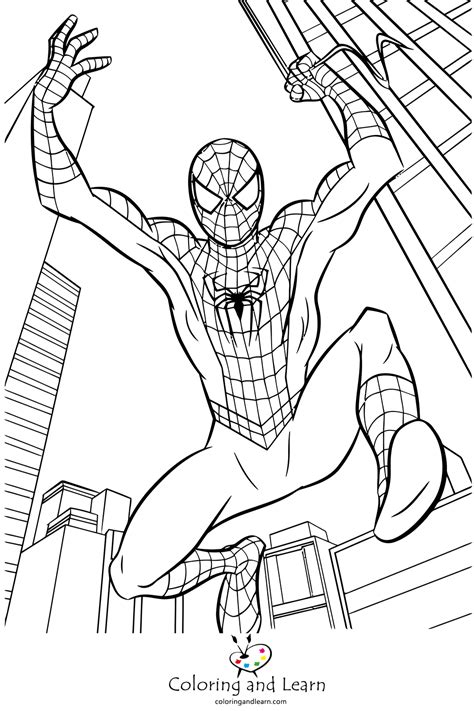 Spiderman Coloring Pages 2023 Coloring And Learn