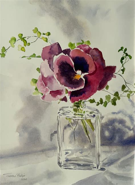 Pin by talina on رسم بسيط in 2024 Watercolor flower art Flower art