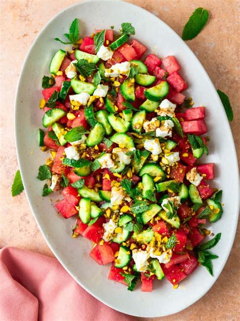 Watermelon Salad With Goat Cheese The Little Ferraro Kitchen