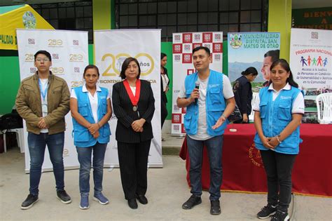 Csjle Realiz Feria Itinerante En El Distrito De San Mateo De Otao Para