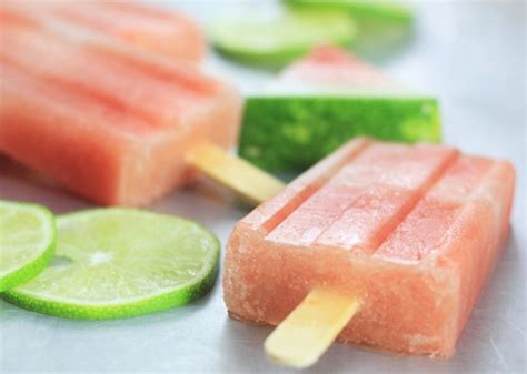 Watermelon Margarita Popsicles Wooden Spoon Baking