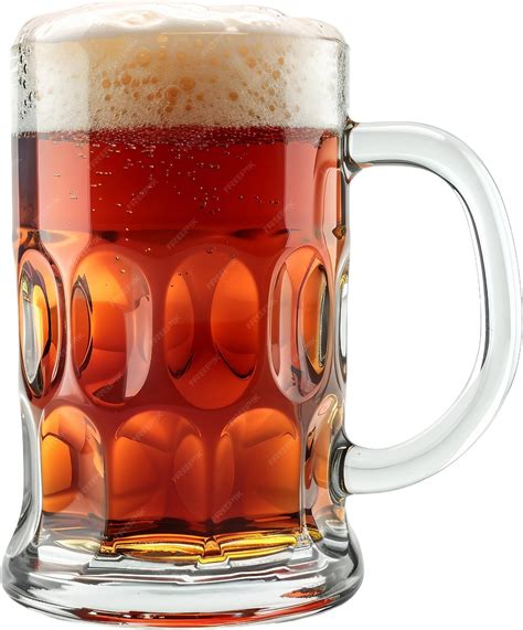 Premium Psd Glass Of Beer Isolated On White