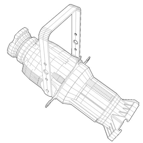 3d ellipsoidal stage light