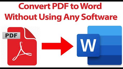 How To Convert PDF File To Word Document Without Using Any Software