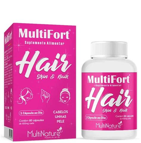 MultiFort Hair Skin e Nails 60 Cápsulas MultiNature Multivitamínico