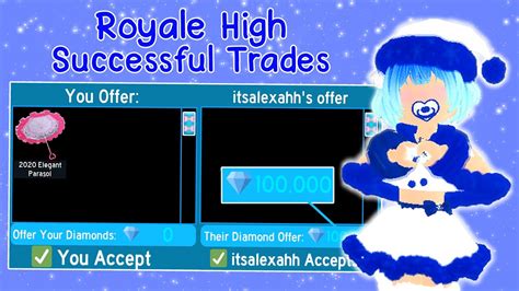 Royale High Successful Trading Proofs Roblox Youtube