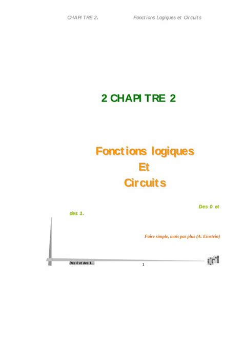 PDF Fonctions Logiques Et Circuits Freeolazo Free Fr IUT Rezo Livre