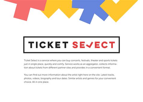 Ticket Select Behance