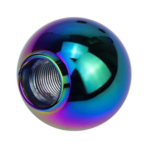 Custom Neo Chrome Aluminum Round Ball Shift Knob Coolshiftknob