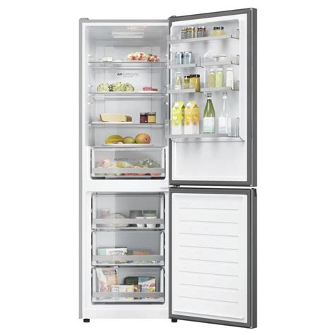 Haier HDW1618DNPK 60cm Frost Free Fridge Freezer SILVER Appliance City