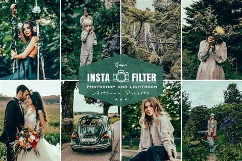 Insta Filter Green Photoshop Lightroom Presets Freegfx U