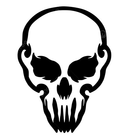 Diseño Intenso De La Mascota De La Cabeza Del Cráneo Vector Png Cráneo Logotipo De Calavera