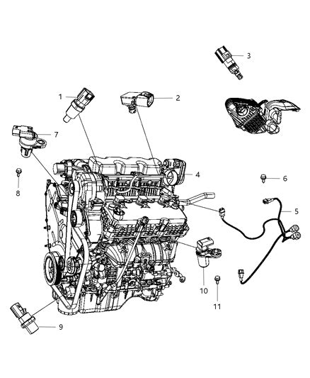 Sensors Engine Chrysler Sebring