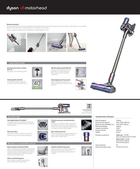 Dyson V Motorhead Aspirateur Balai Sans Fil Min D Autonomie