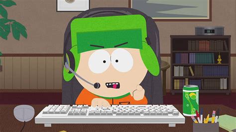 Kyle Broflovski On Computer Blank Template Imgflip