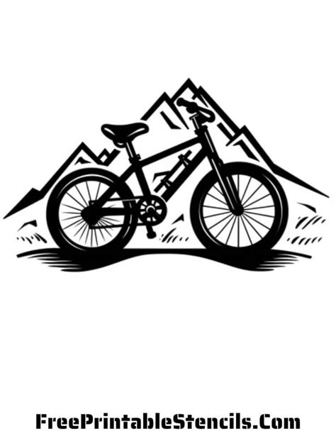 Free Printable Bicycle Stencils And Silhouettes Free Printable Stencils