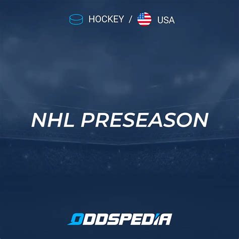 NHL Preseason Schedule Live Scores Results Standings