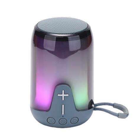 T G Tg Portable Rgb Light Transparent Bluetooth Speaker Grey