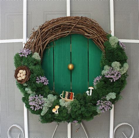 Hobbit Hole Door Wreath Etsy