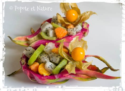 Popote Et Nature Salade De Fruits Exotiques Au Fruit Du Dragon