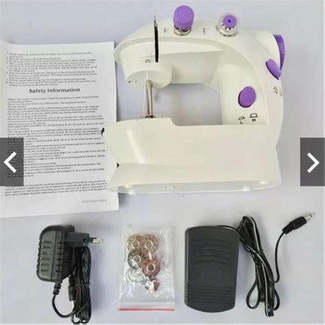 Jual MESIN JAHIT MINI PORTABLE SM 202A NEW ADA LAMPUNYA SEWING