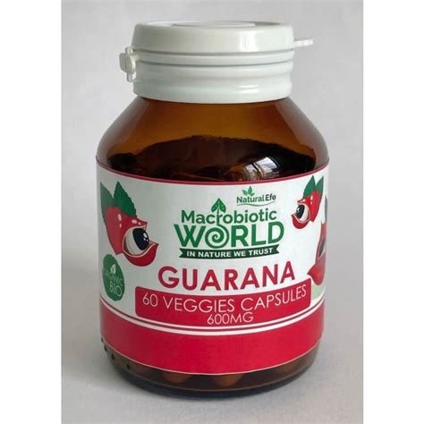 Guarana Organic 600mg 60 Units Good Karma Health Food Thailand