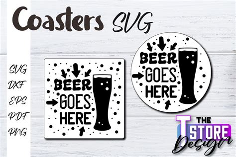 Coasters SVG Bundle Round Coaster SVG Graphic By The T Store Design