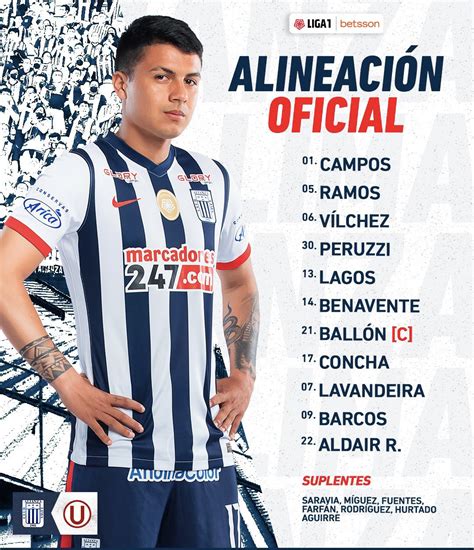 ESPN Perú on Twitter ALINEACIONES CONFIRMADAS Alianza Lima y