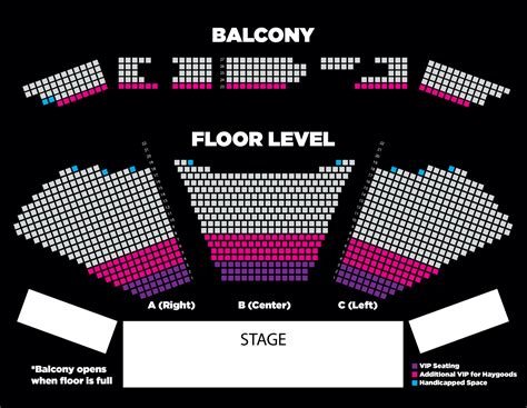 Seating Chart Clay Cooper Theatre