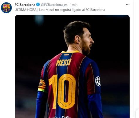 Lionel Messi Barcelona Sacó El Perfil Del 10 Argentino En La Página Web Oficial Foto Nczd